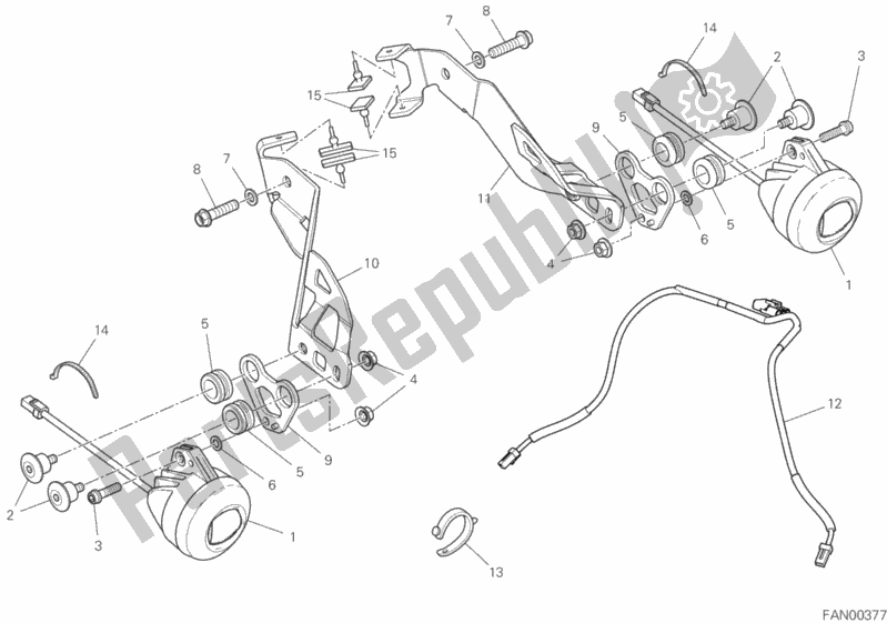 Alle onderdelen voor de Accessoires van de Ducati Multistrada 1260 S Grand Tour USA 2020